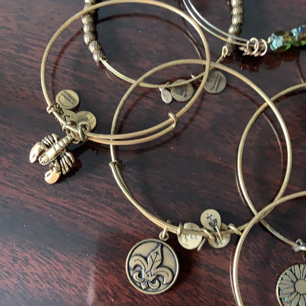 Alex and Ani Bundle of 9 bracelets